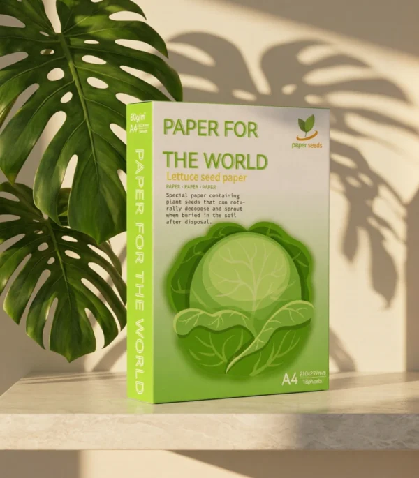 Lettuce seed paper